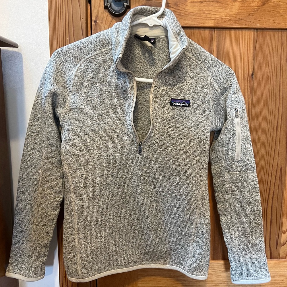 Patagonia Womens Size XXS 1/4 Zip Beige